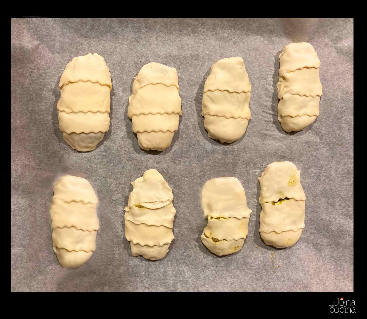 Pastel de hojaldre de pollo y pesto de Jaime Oliver Juna En La Cocina