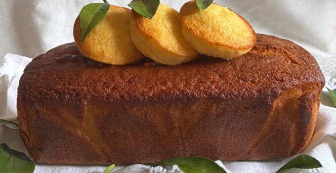 Bizcocho de naranja y queso mascarpone