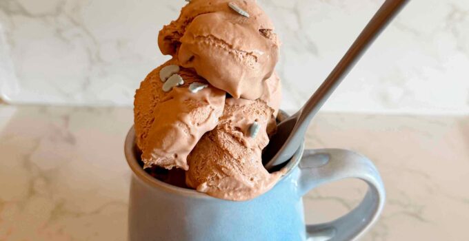 Helado de chocolate